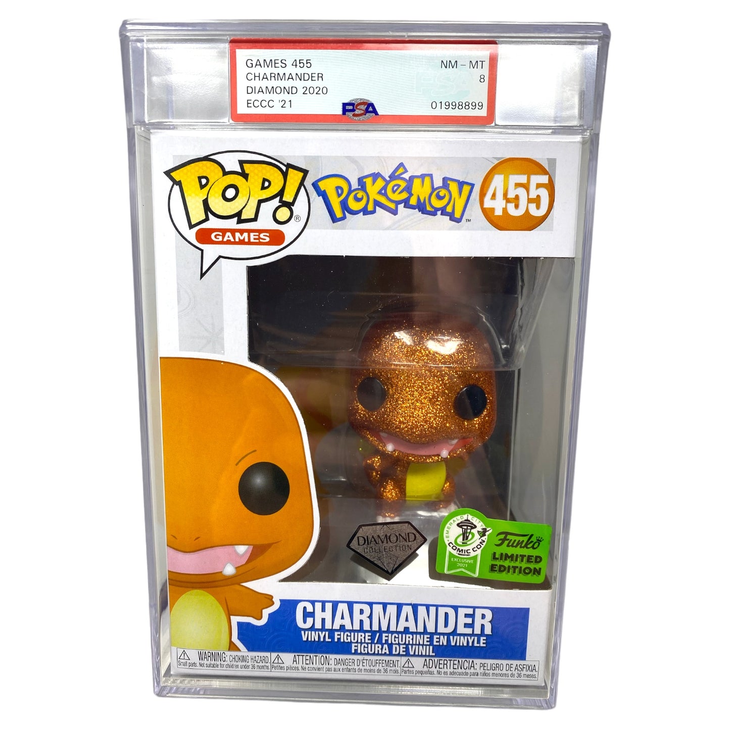PSA Grade 8 2020 Charmander 455 Diamond Collection ECCC