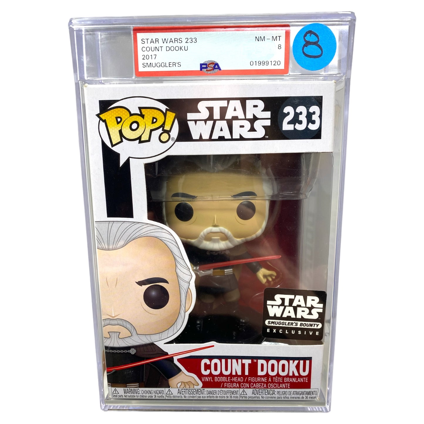 PSA Grade 8 2017 Count Dooku 233 Smuggler’s Exclusive