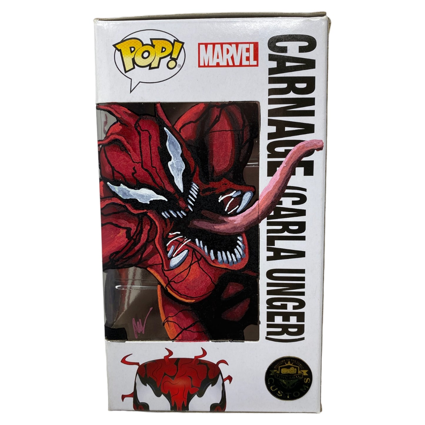 Marvel - Carnage (Carla Unger) 654 Pop in a Box, TCC X “Mooch” Custom