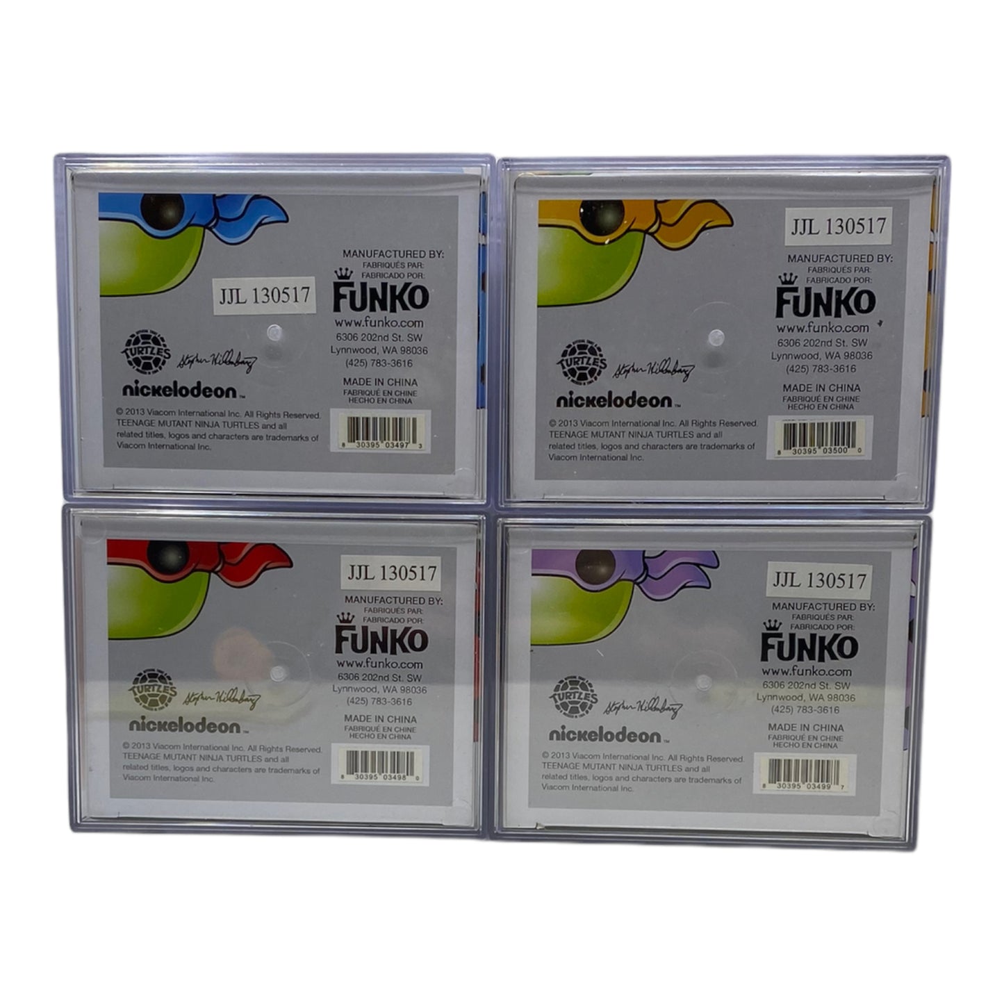 PSA Graded Metallic Teenage Mutant Ninja Turtles Set, SDCC 1008 pcs