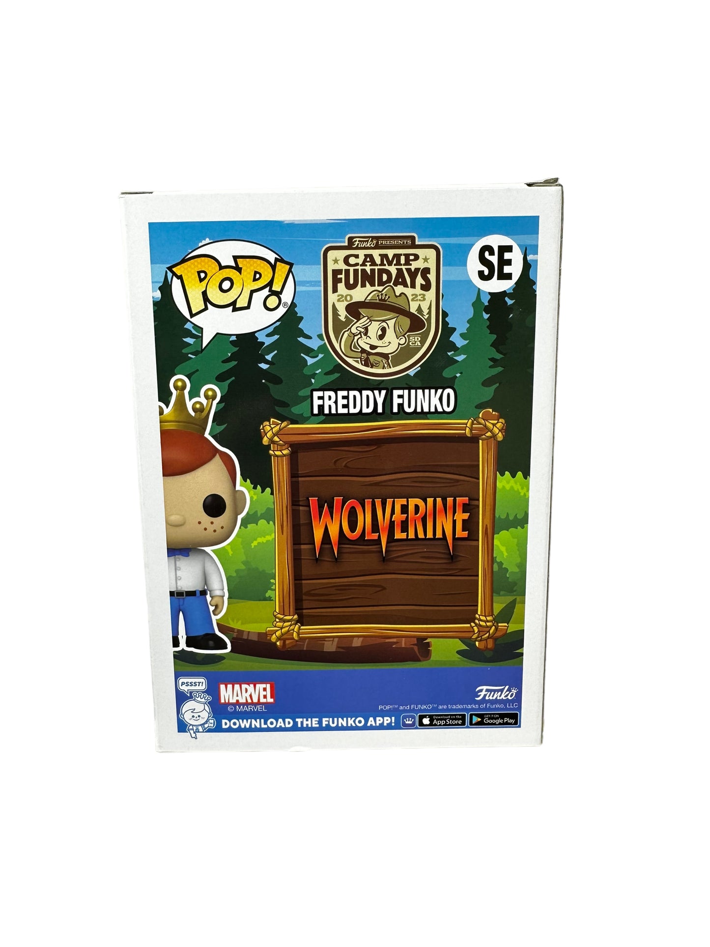 Sold - 2023 SDCC Fundays Freddy Funko as Wolverine LE250