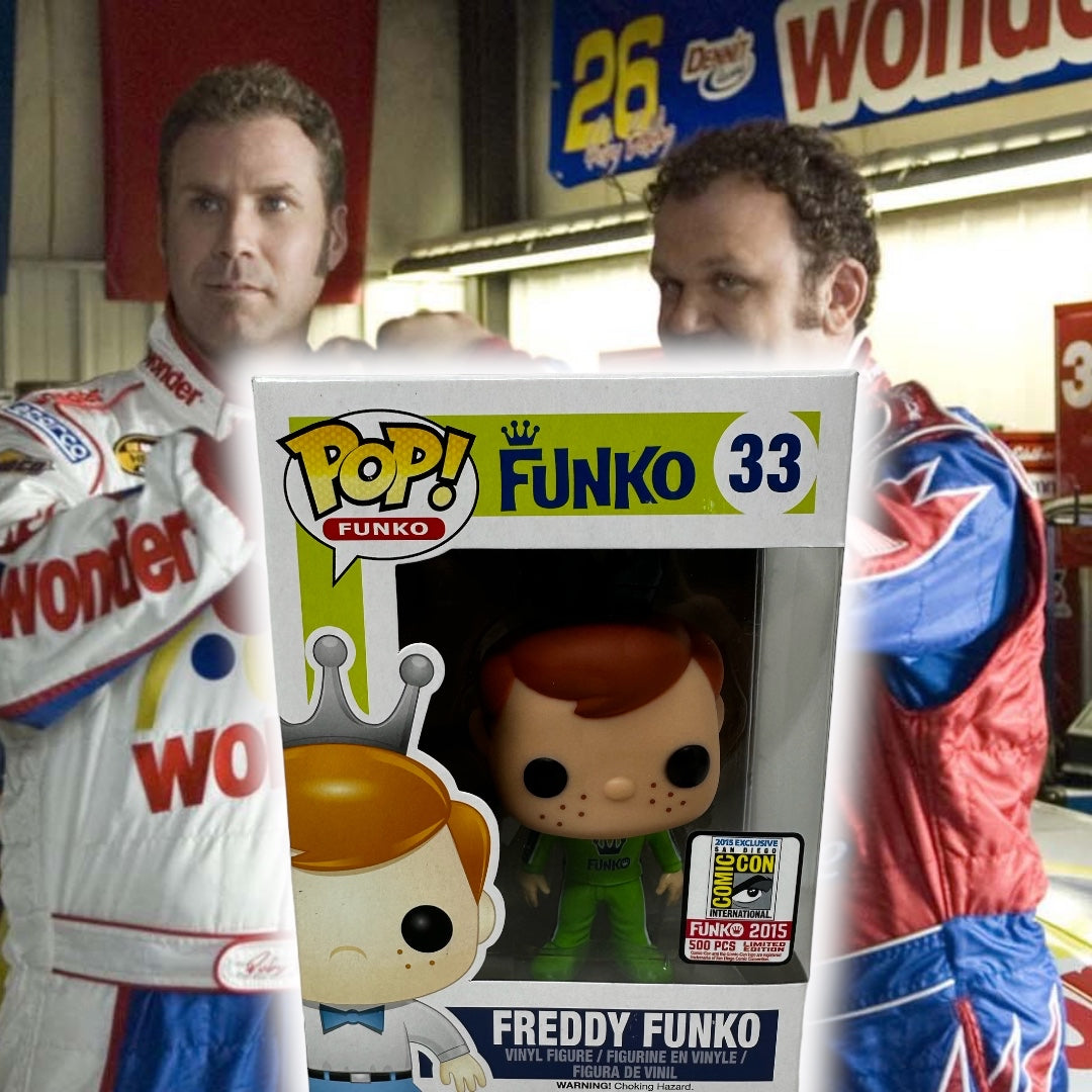 Sold 2015 SDCC Freddy Funko Talladega Nights Green LE500