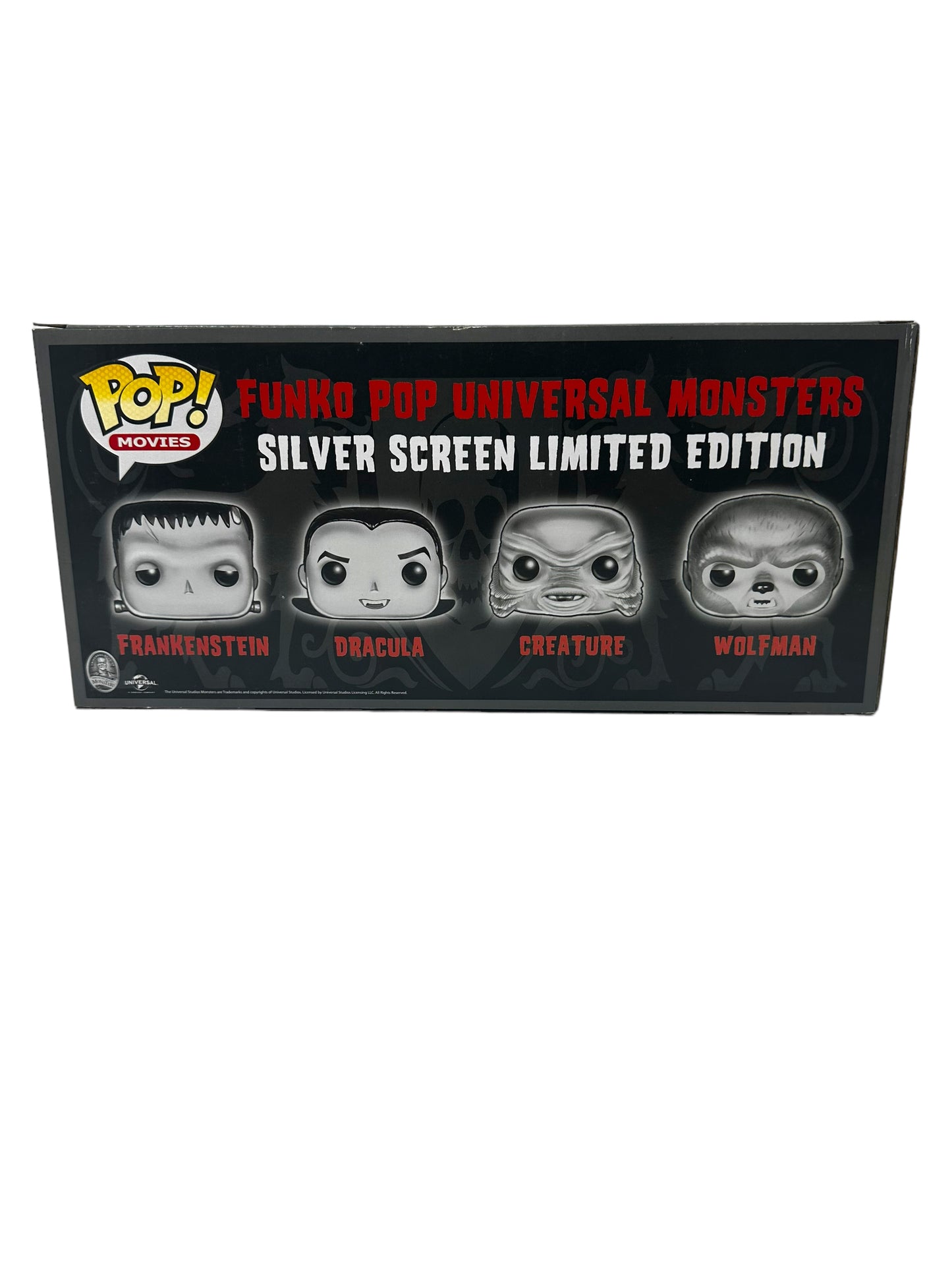 Sold 2015 4 Pack Universal Monsters Black & White Metallic LE300