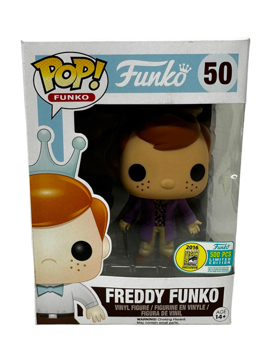 Sold 9/25 2016 SDCC Freddy Funko Willy Wonka LE500