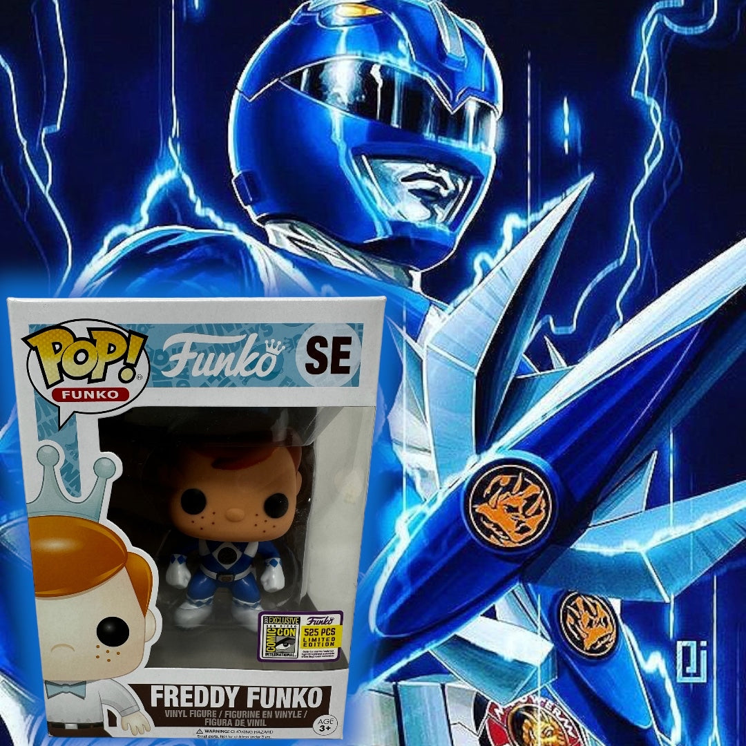 Sold 2017 SDCC Freddy Funko Blue Ranger LE525