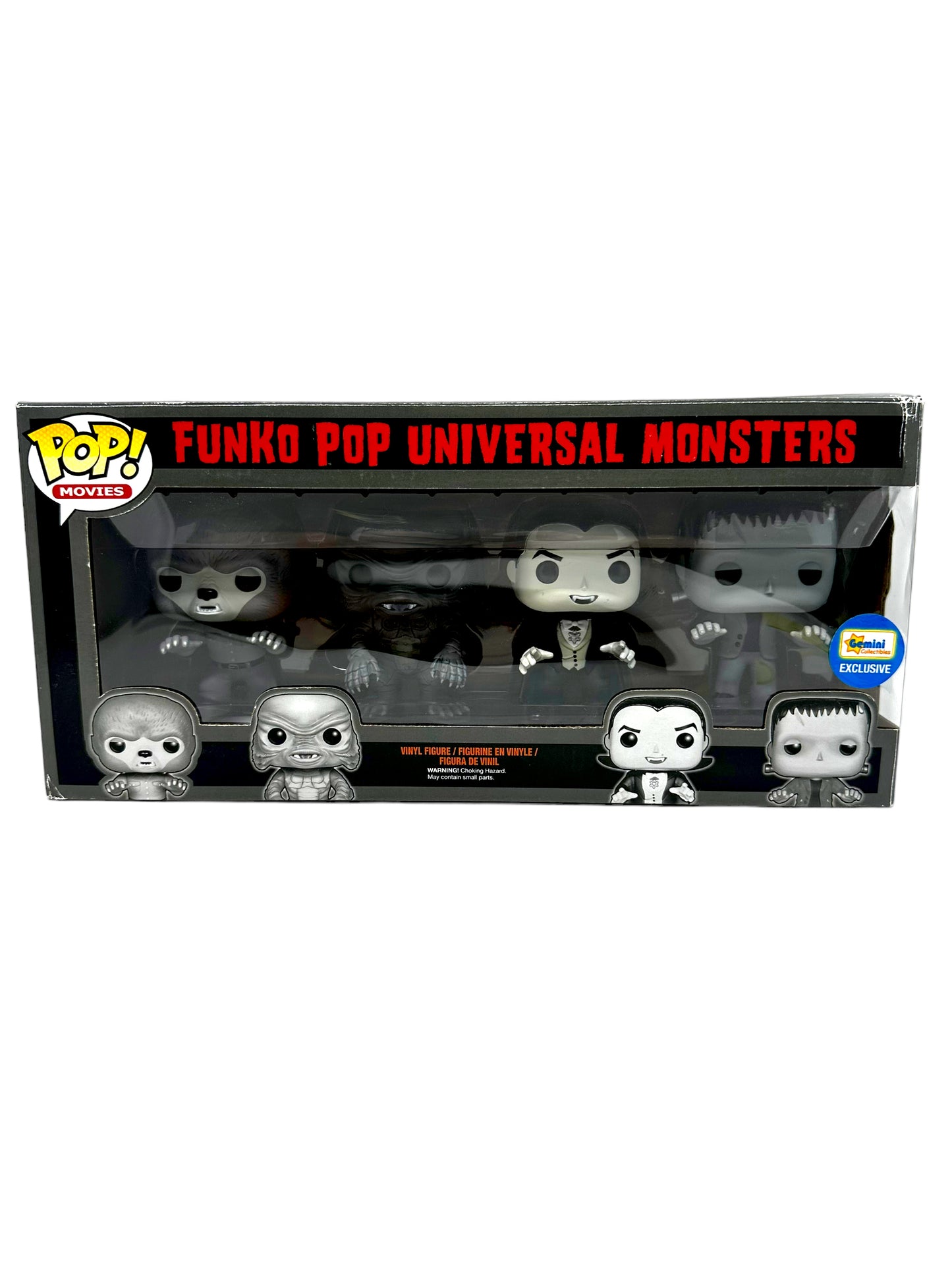 SOLD 2015 4 Pack Universal Monsters Black & White