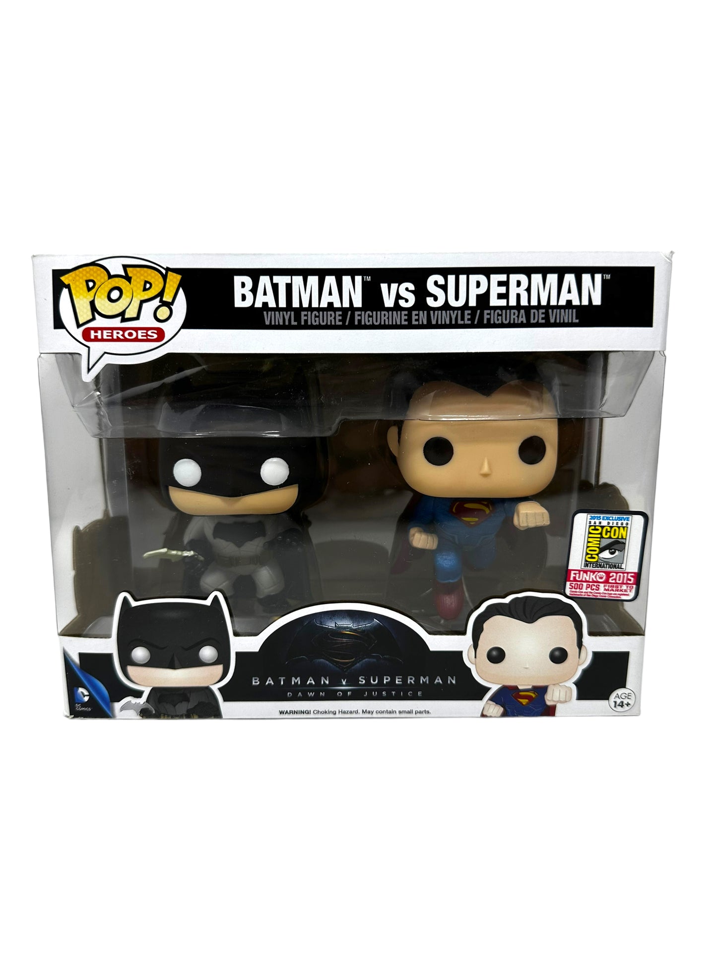 SOLD 2015 SDCC Batman Vs Superman 2 Pack LE500