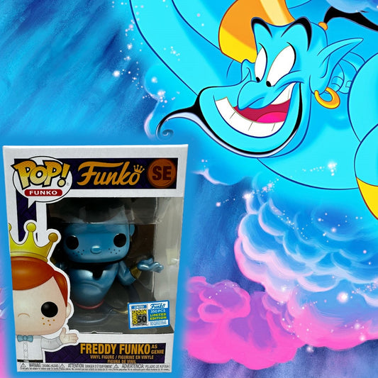 2019 SDCC Metallic Freddy Funko as Genie LE350