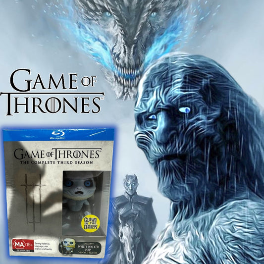 2014 GOT Season 3 International GITD DVD/ GITD White Walker Funko BNIB sealed