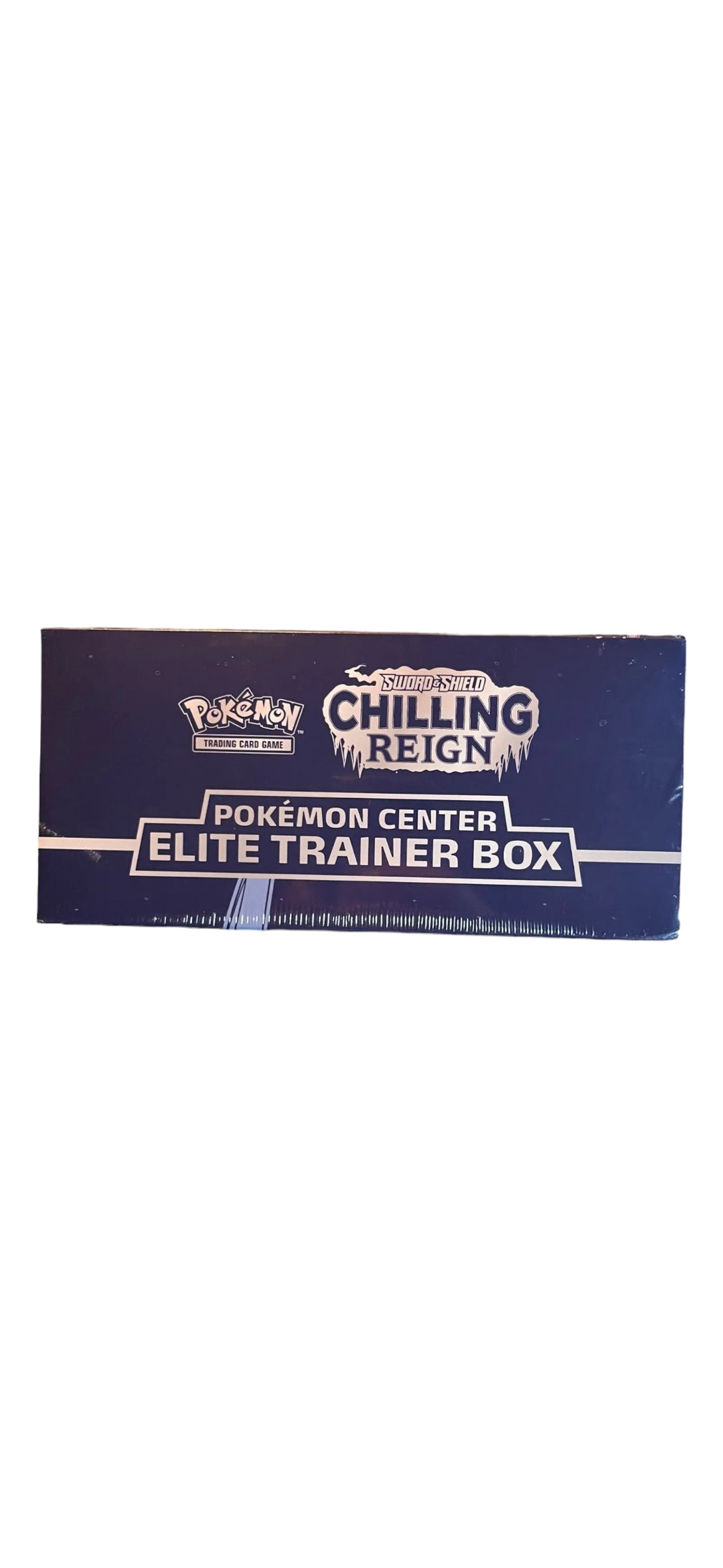 Ice Rider Calyrex Pokemon Center Exclusive Chilling Reign Elite Trainer ETB Error Box & Apology Blister Pack