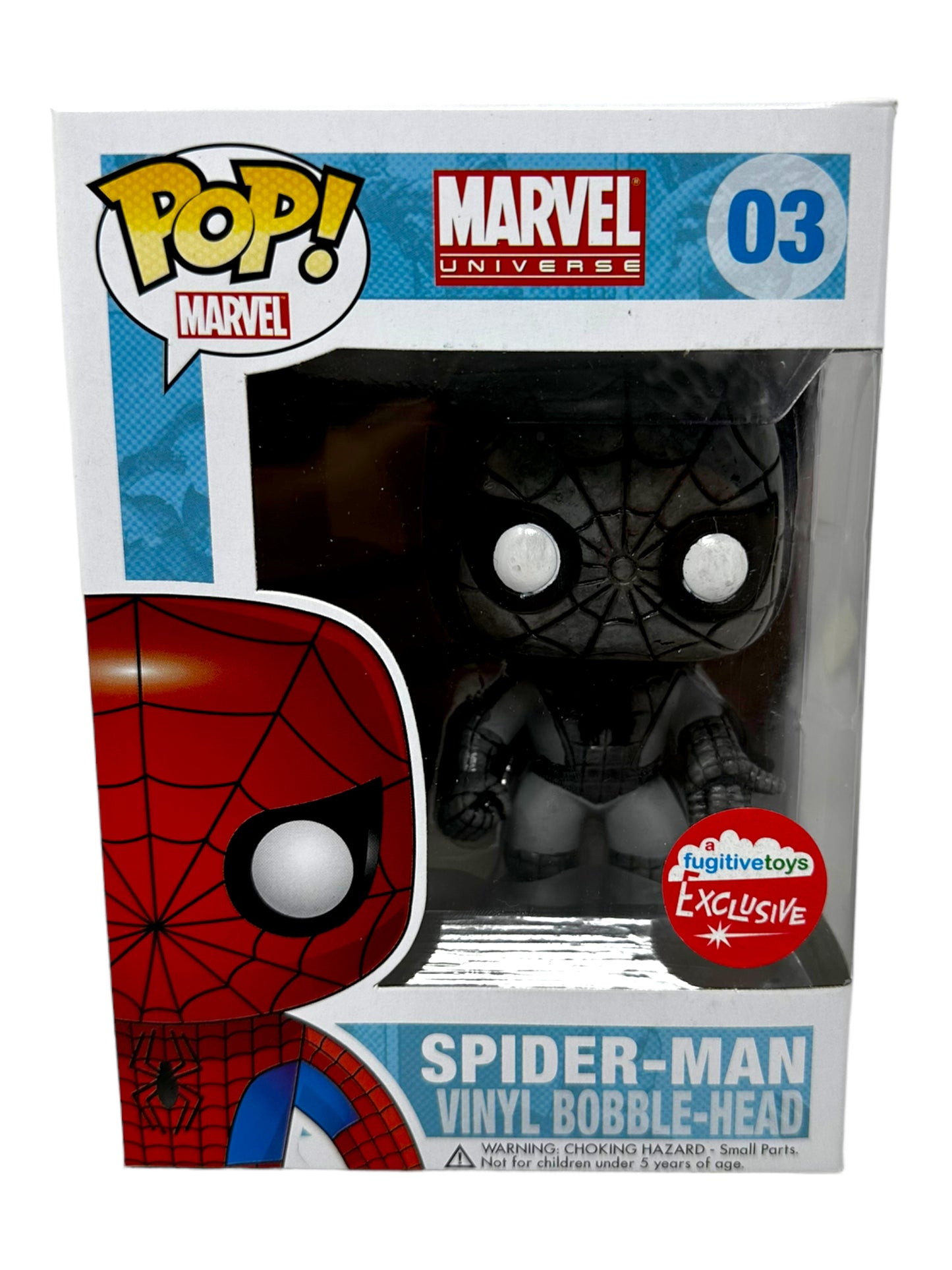 Sold 10/10 2013 Fugitive Toys Spider-Man Black & White