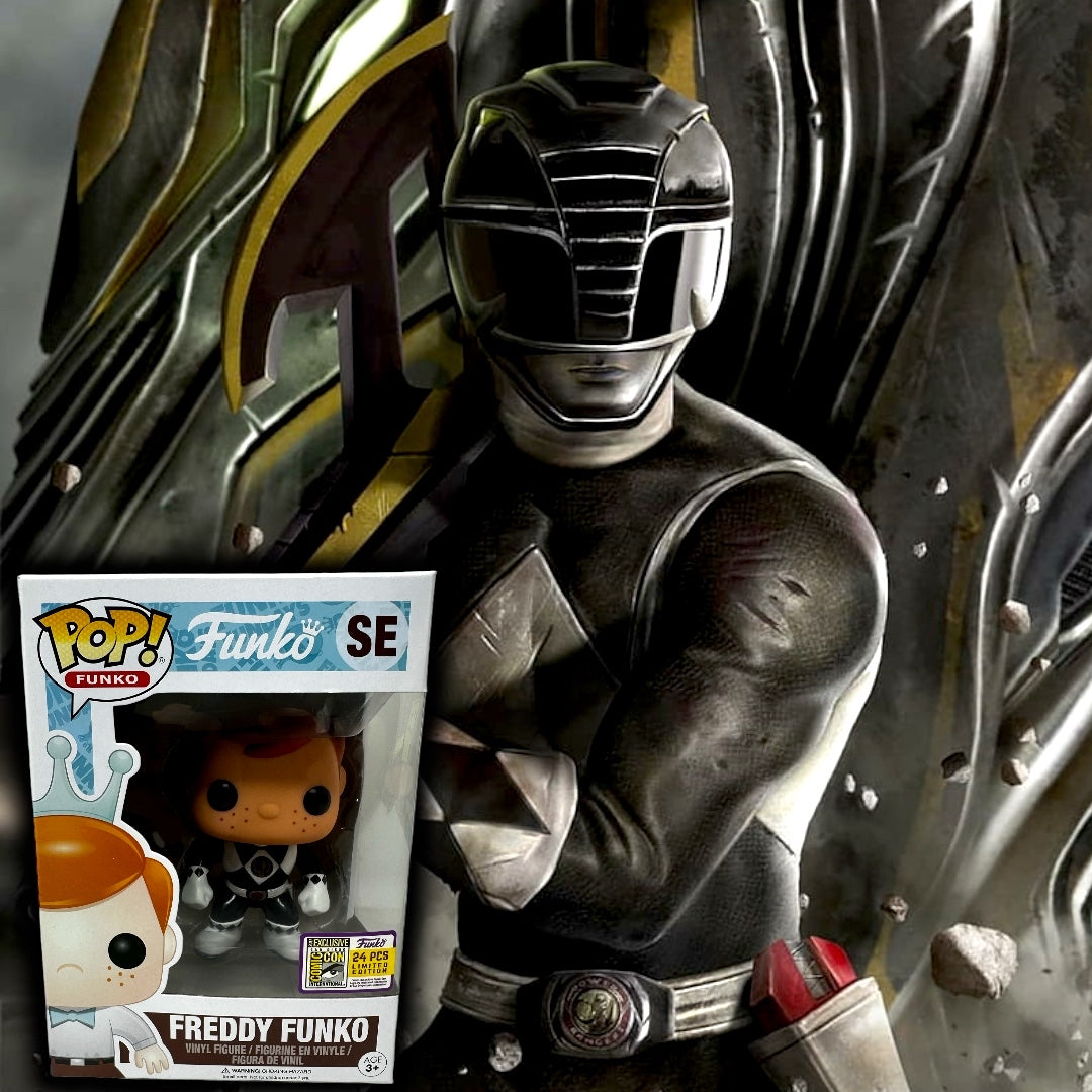 2017 SDCC Freddy Funko Black Power Ranger LE24