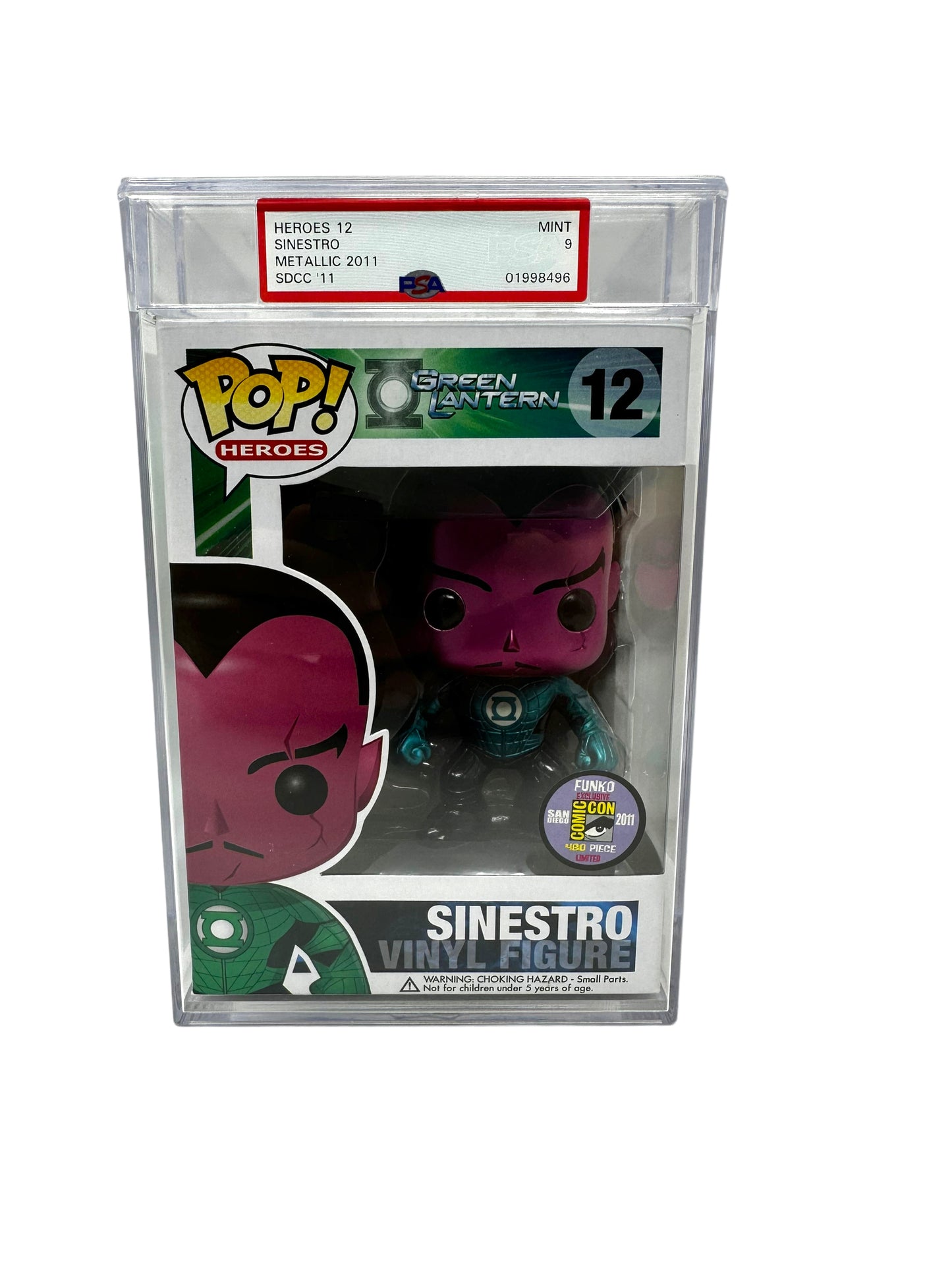 Sold 2011 SDCC Metallic Sinestro & Hal Jordan Sequential Grade PSA 9 and PSA 8 LE /480 pieces