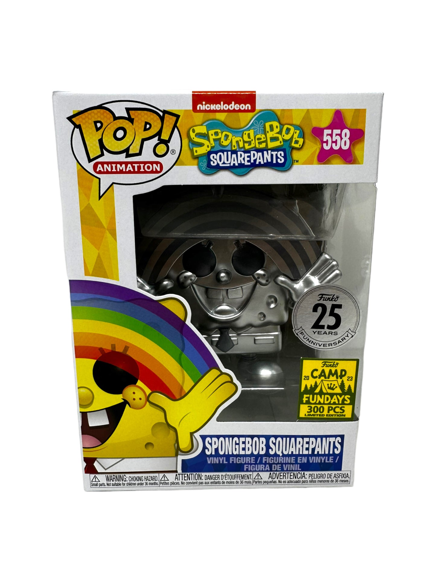 Sold - 2023 SDCC Fundays SpongeBob SquarePants 528 LE300 Platinum very clean