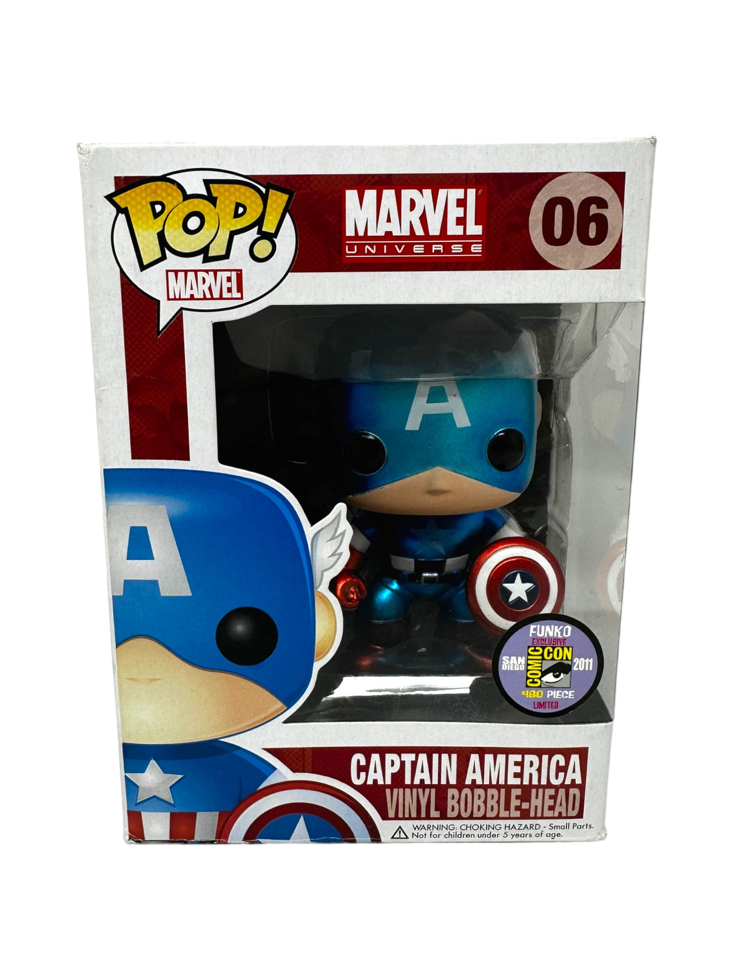 Sold - 2011 SDCC Captain America 06 Metallic LE 480