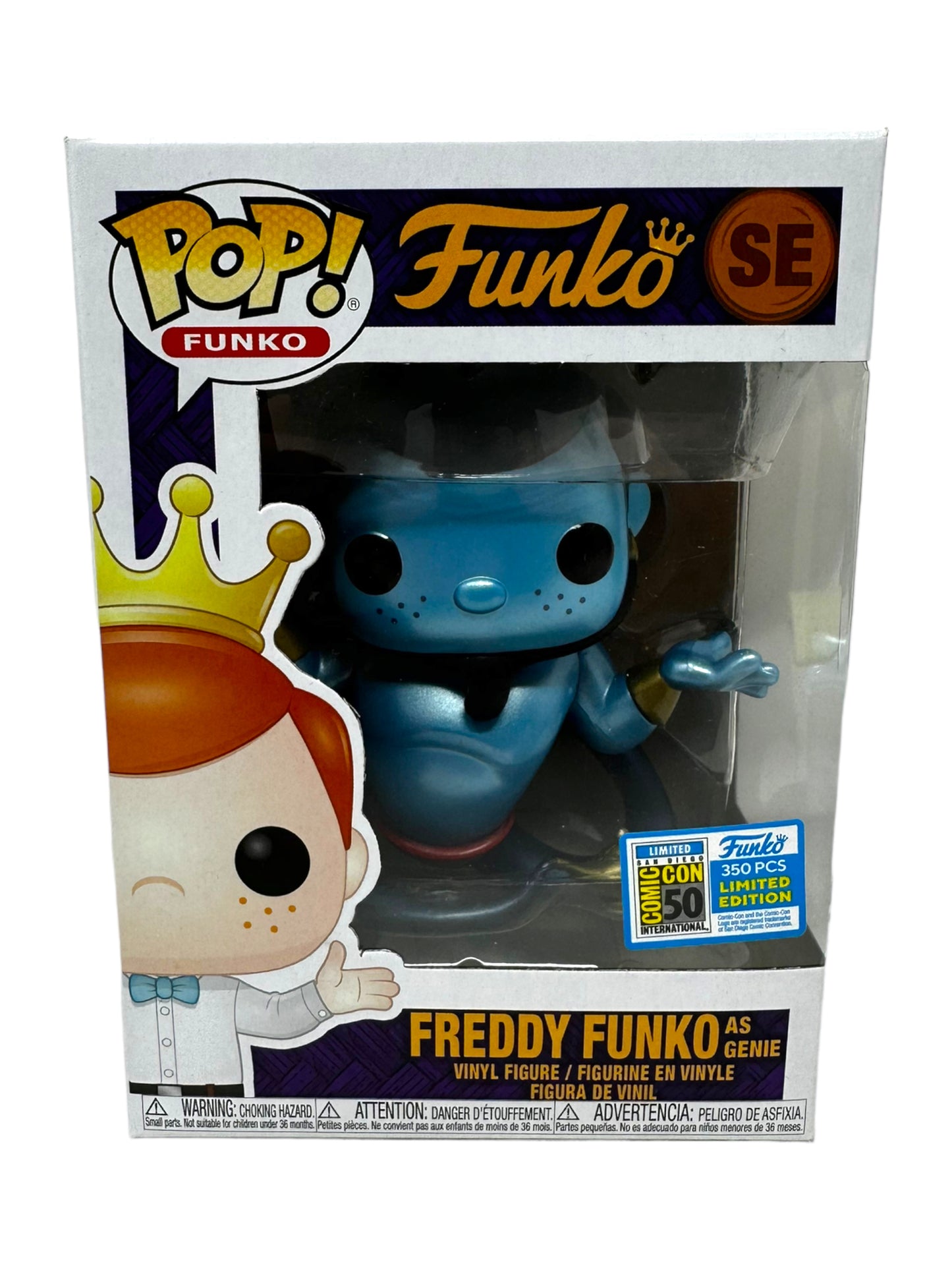 2019 SDCC Metallic Freddy Funko as Genie LE350