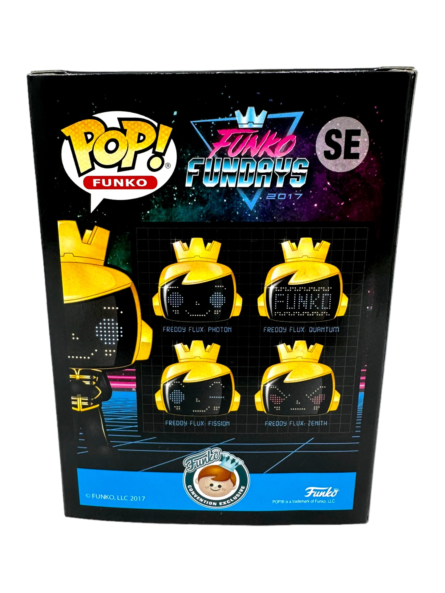 2017 Freddy Funko Flux Set! Quantum, Zenith Angry, Photon Smiling, Fission - Winking LE400