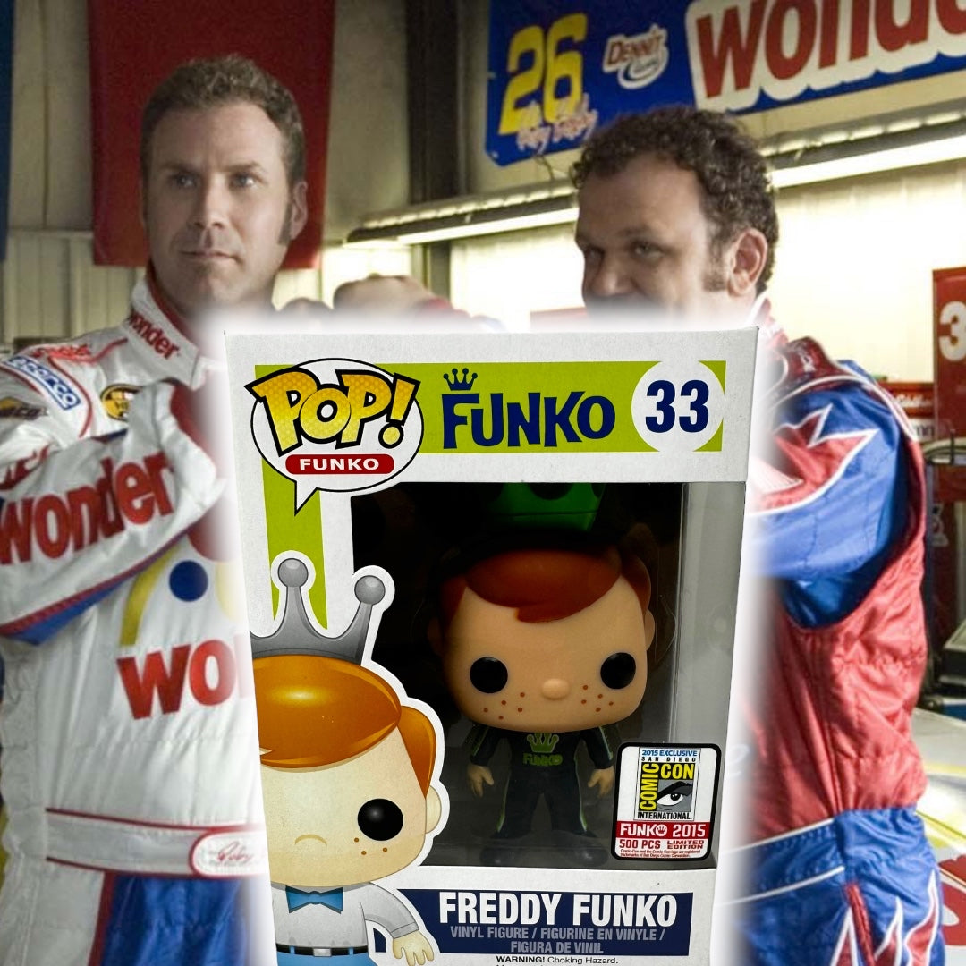 Sold 2015 SDCC Freddy Funko Talladega Nights Blue LE500