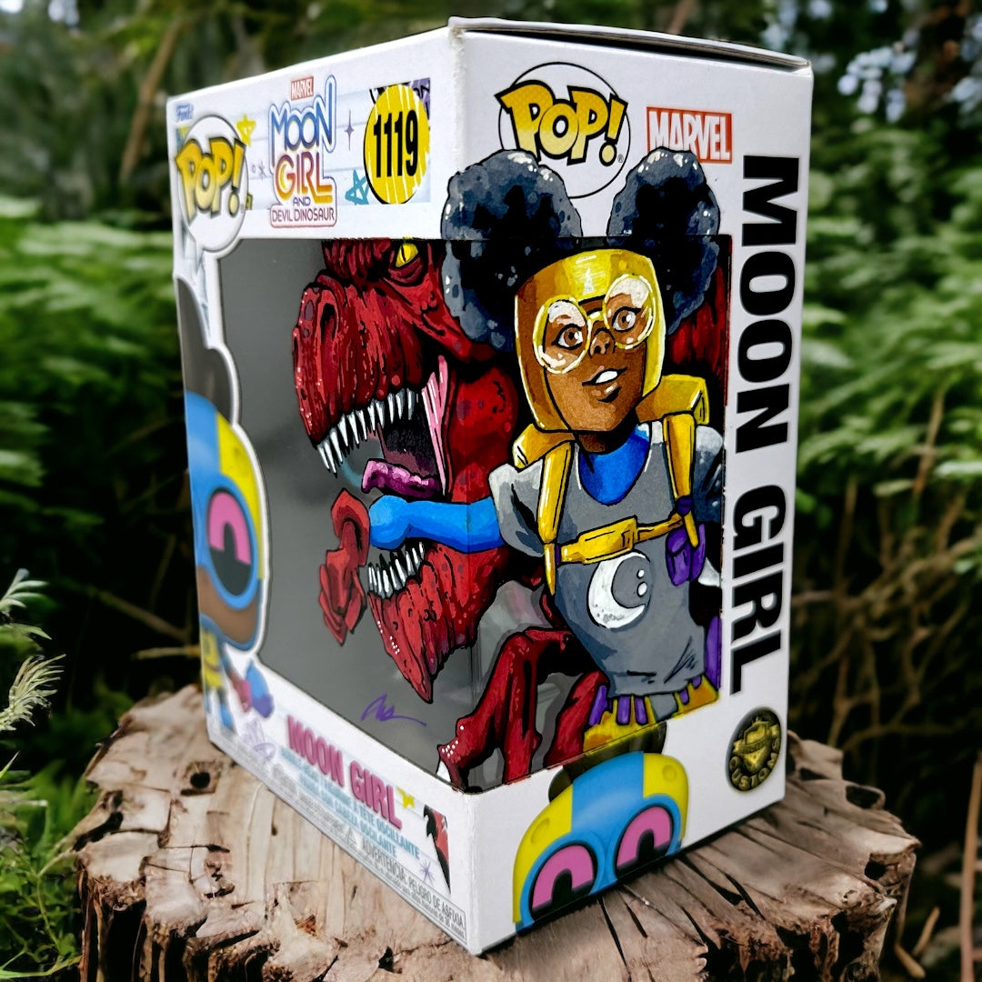 SOLD - Marvel - Moon Girl & Devil Dinosaur 1119 TCC X “Mooch” Custom