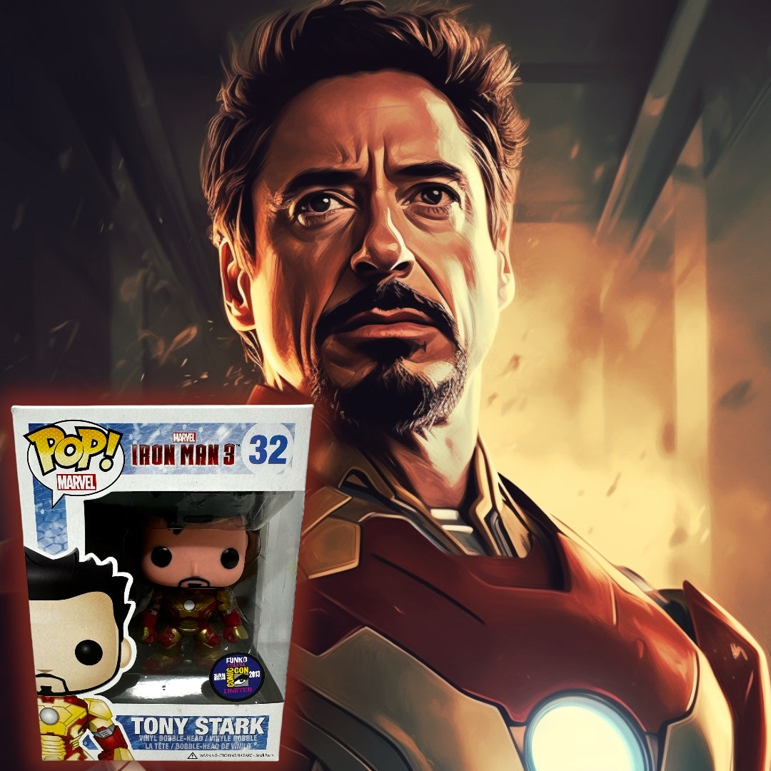Sold 9/21 2013 SDCC Tony Stark 32 (Unmasked)