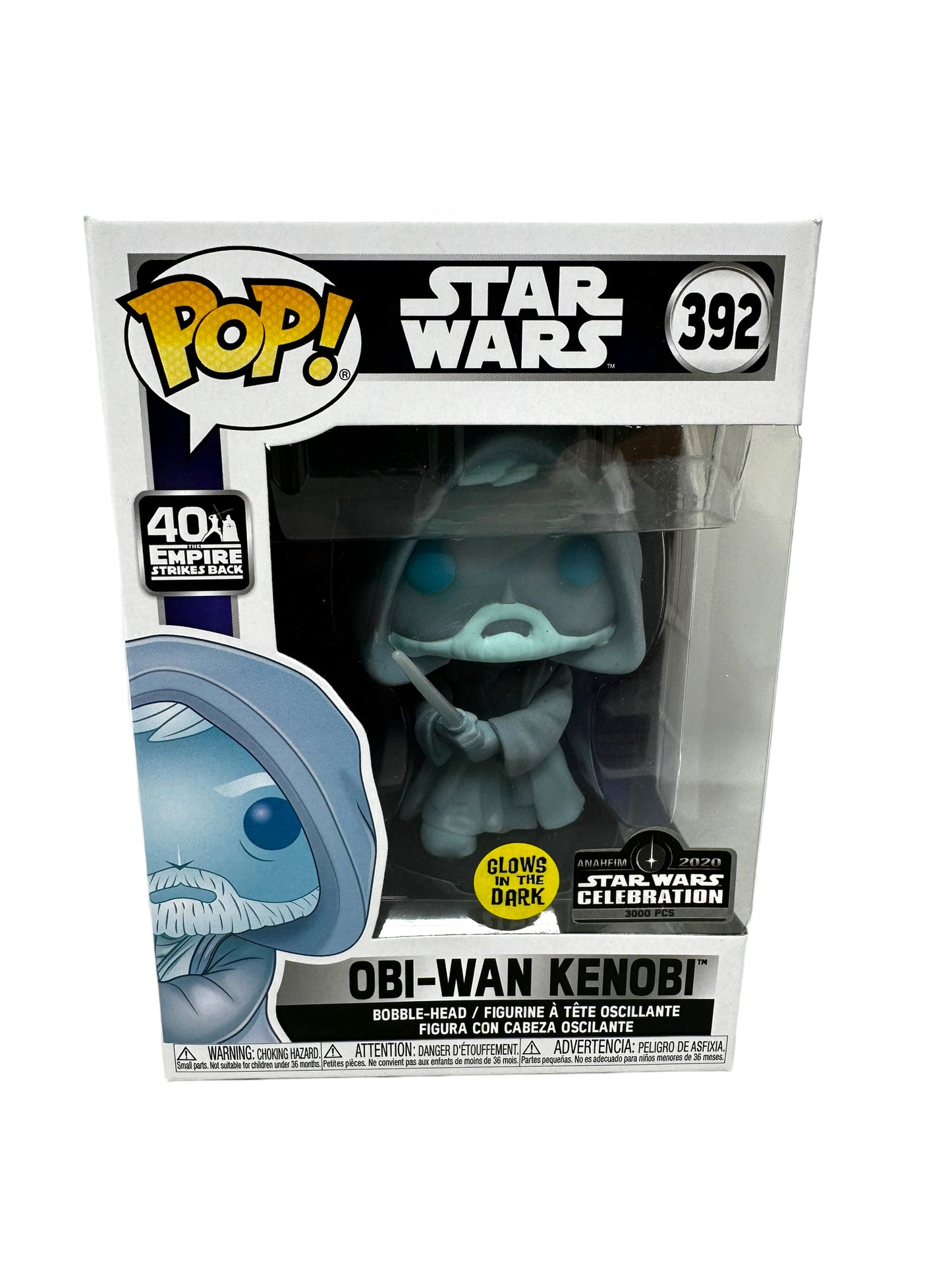 Sold 10/7 2020 Star Wars Celebrations Obi-Wan Kenobi GITD (holo) LE 3000