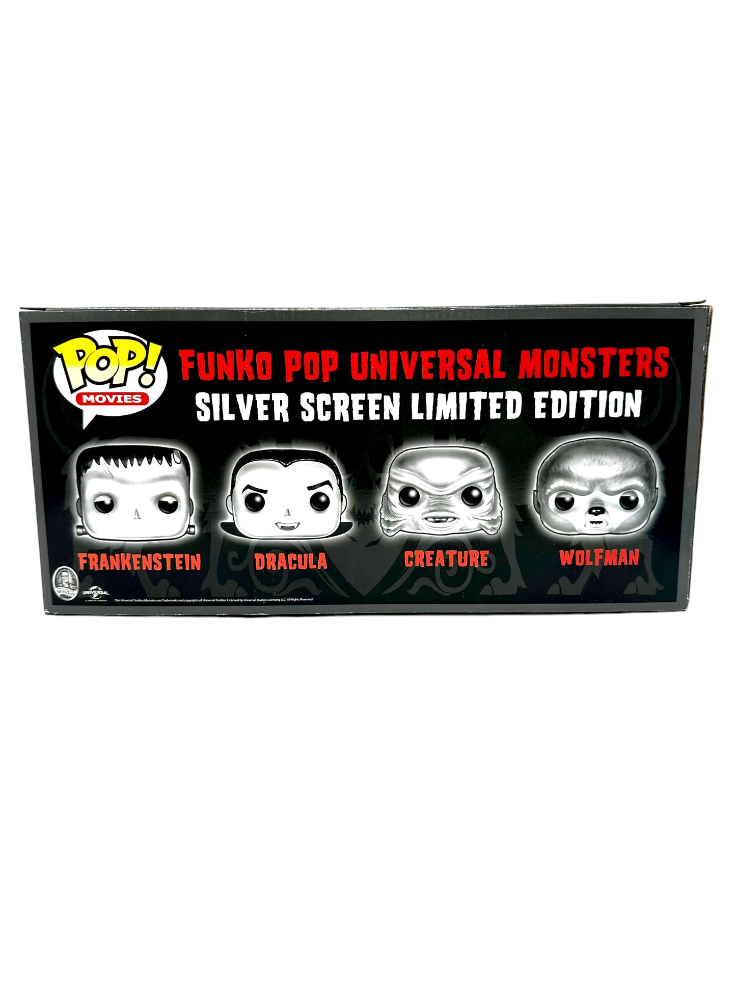 SOLD 2015 4 Pack Universal Monsters Black & White