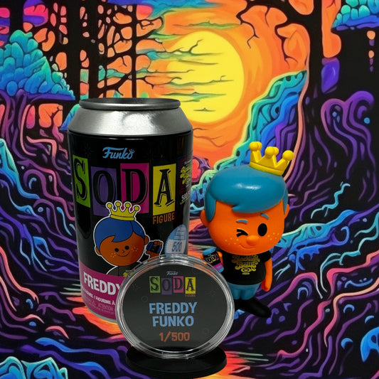 2022 SDCC Fundays Freddy Funko Blacklight Soda LE 500