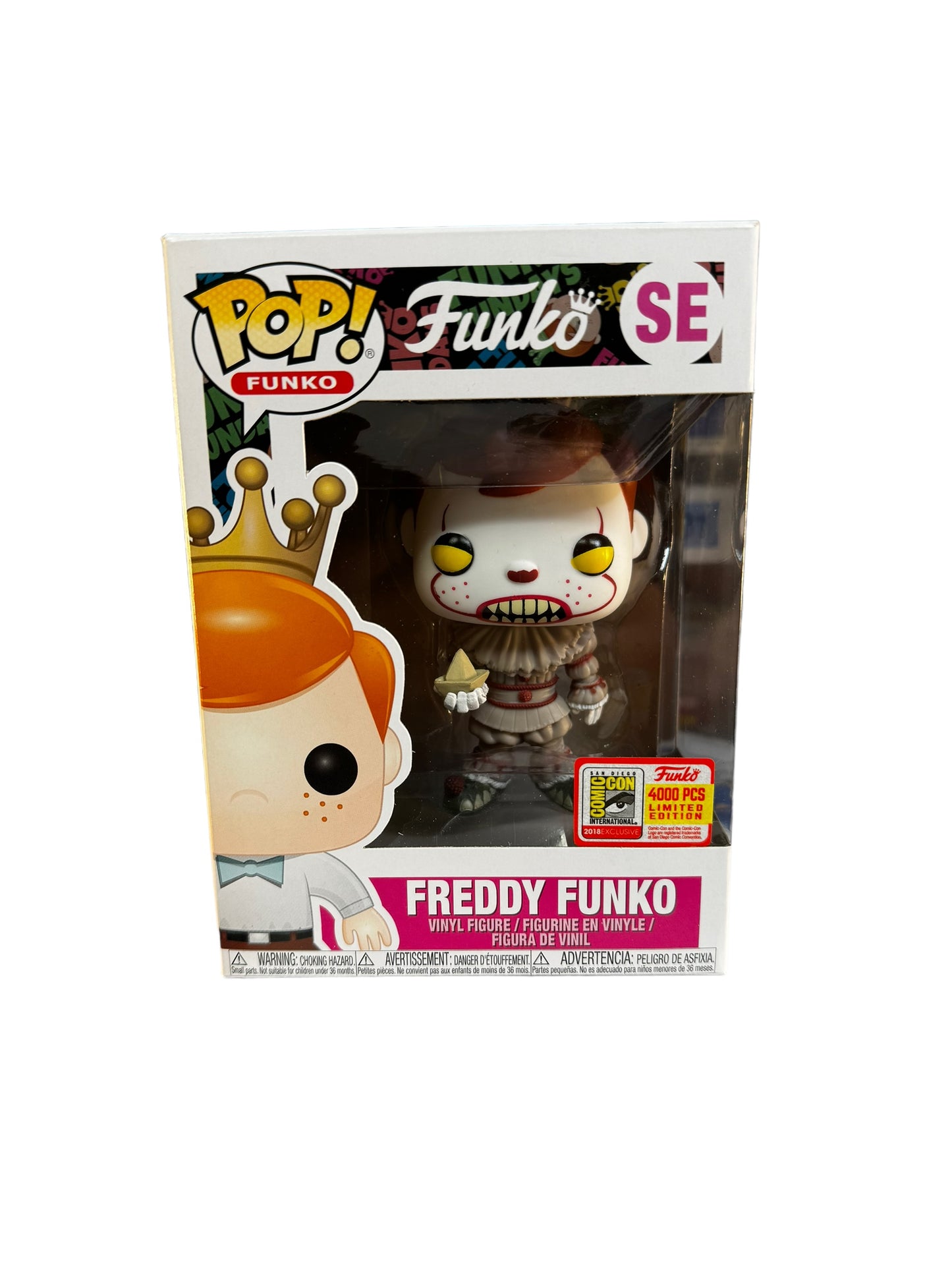 Sold 4/15 - 2018 SDCC Freddy Funko Pennywise LE 4000