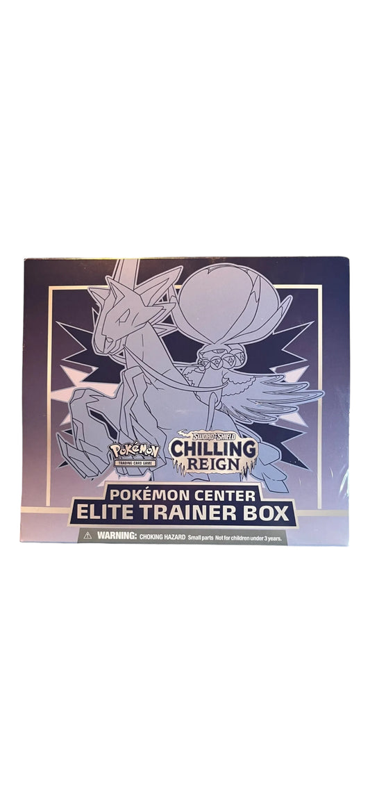Ice Rider Calyrex Pokemon Center Exclusive Chilling Reign Elite Trainer ETB Error Box & Apology Blister Pack