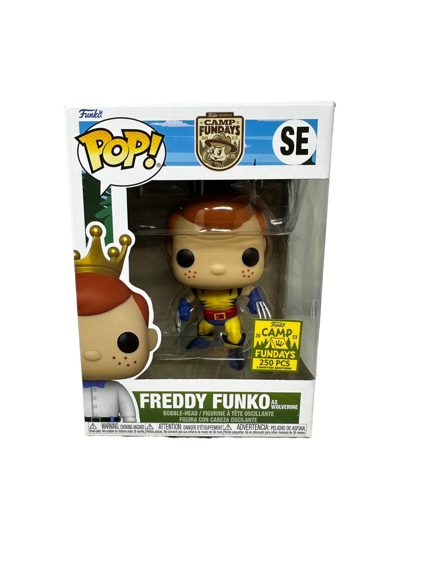 Sold - 2023 SDCC Fundays Freddy Funko as Wolverine LE250