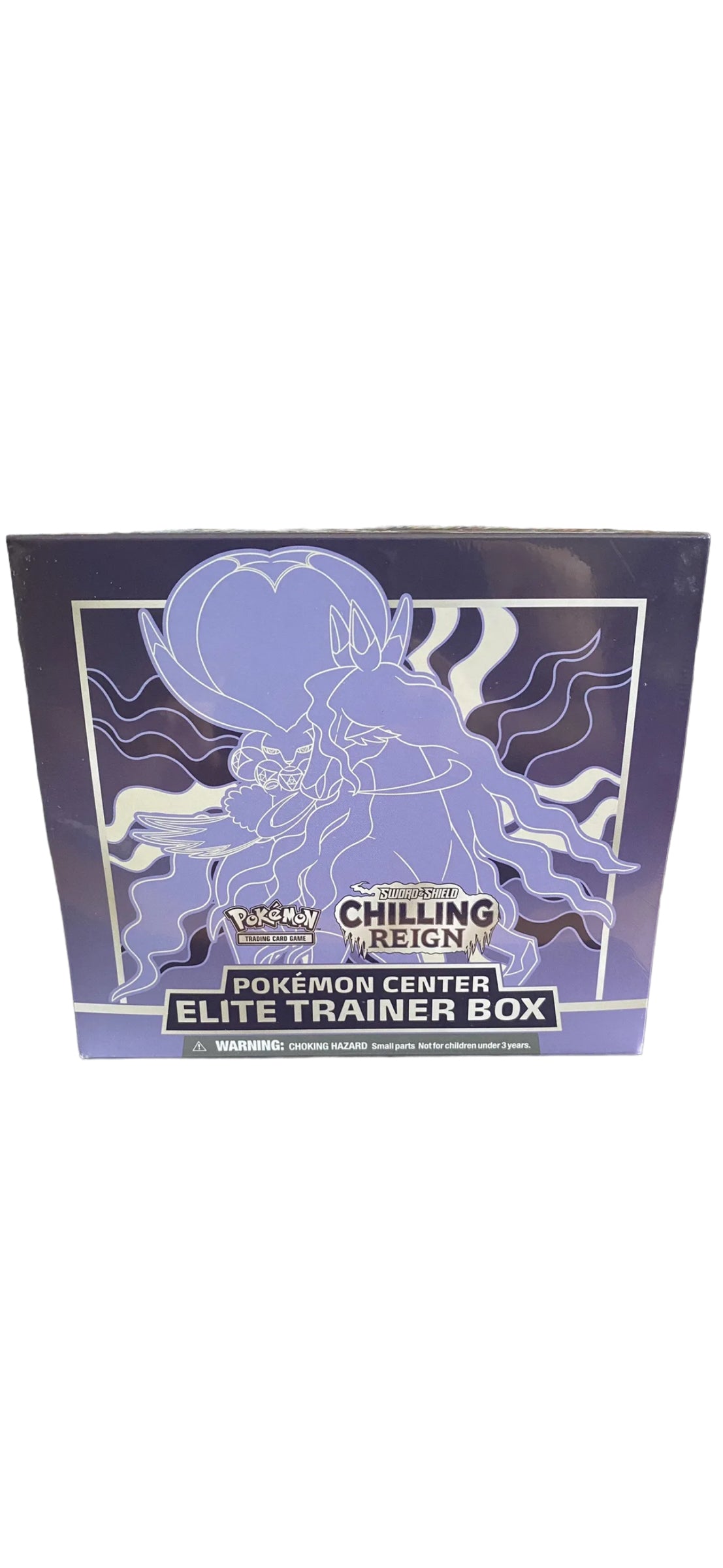 Shadow Rider Calyrex Pokemon Center Exclusive Chilling Reign Elite Trainer ETB Error Box & Apology Blister Pack