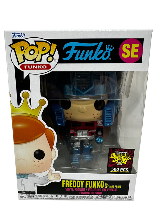 Sold 2022 SDCC Fundays Freddy Funko Optimus Prime Metallic LE 500