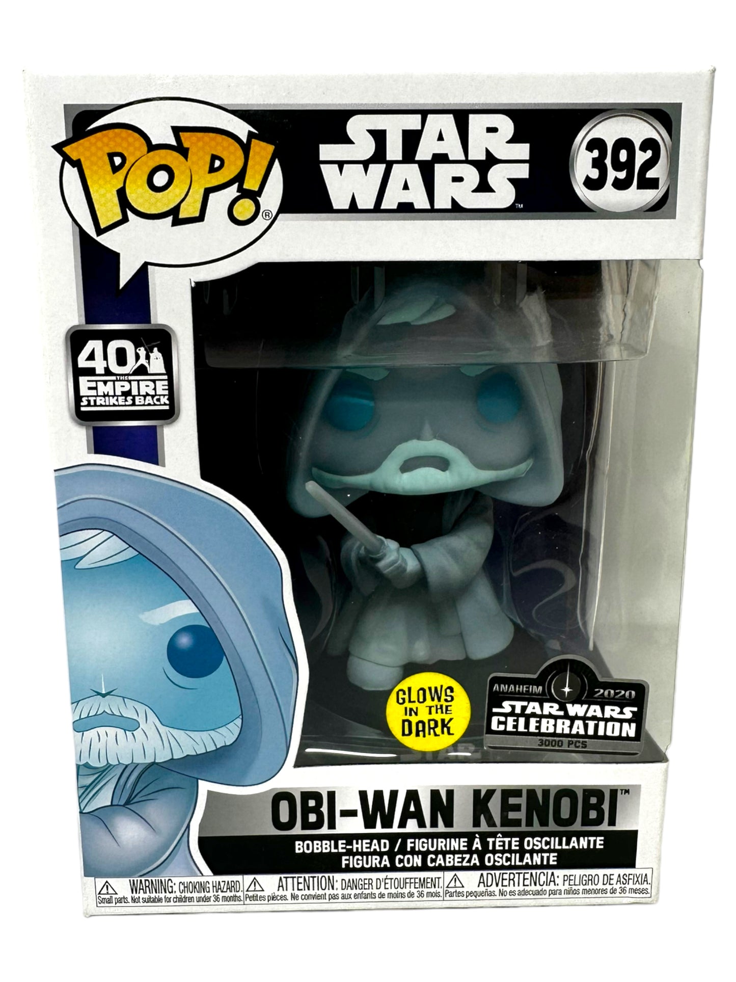 Sold 2020 Star Wars Celebrations Obi-Wan Kenobi GITD (holo) LE 3000