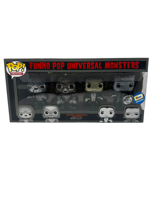 Sold 2015 4 Pack Universal Monsters Black & White Metallic LE300