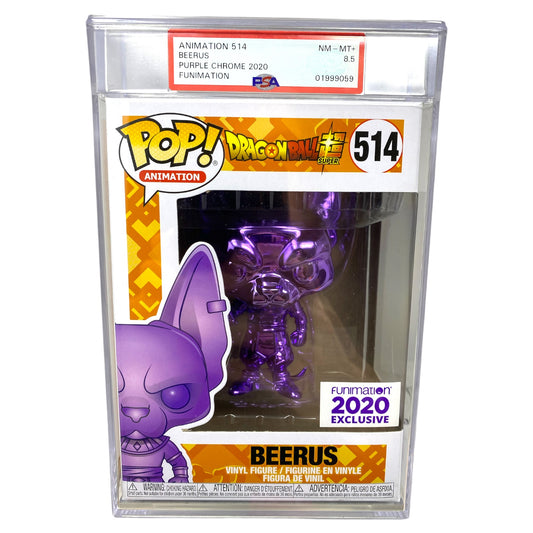 PSA Grade 8.5 2020 Purple Chrome Beerus