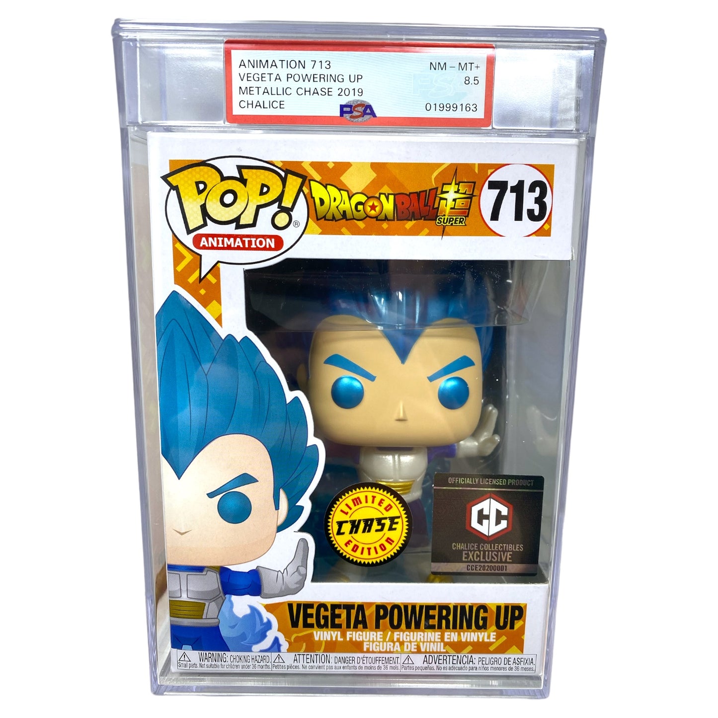 Sold - PSA Grade 8.5 2019 Chase Vegeta Powering Up 713