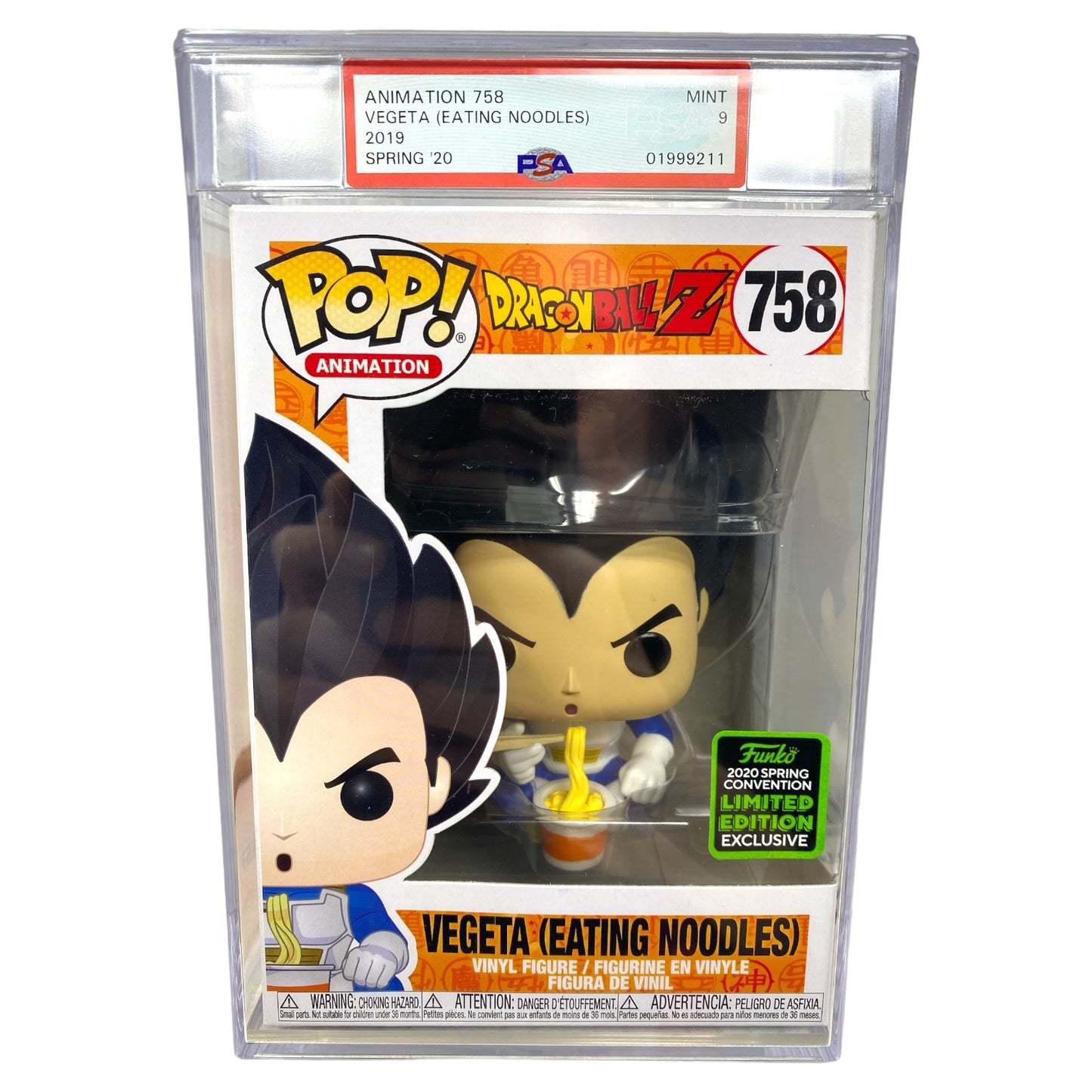 PSA Grade 9 2019 Vegeta (Eating Noodles) 758 2020 Spring Convention