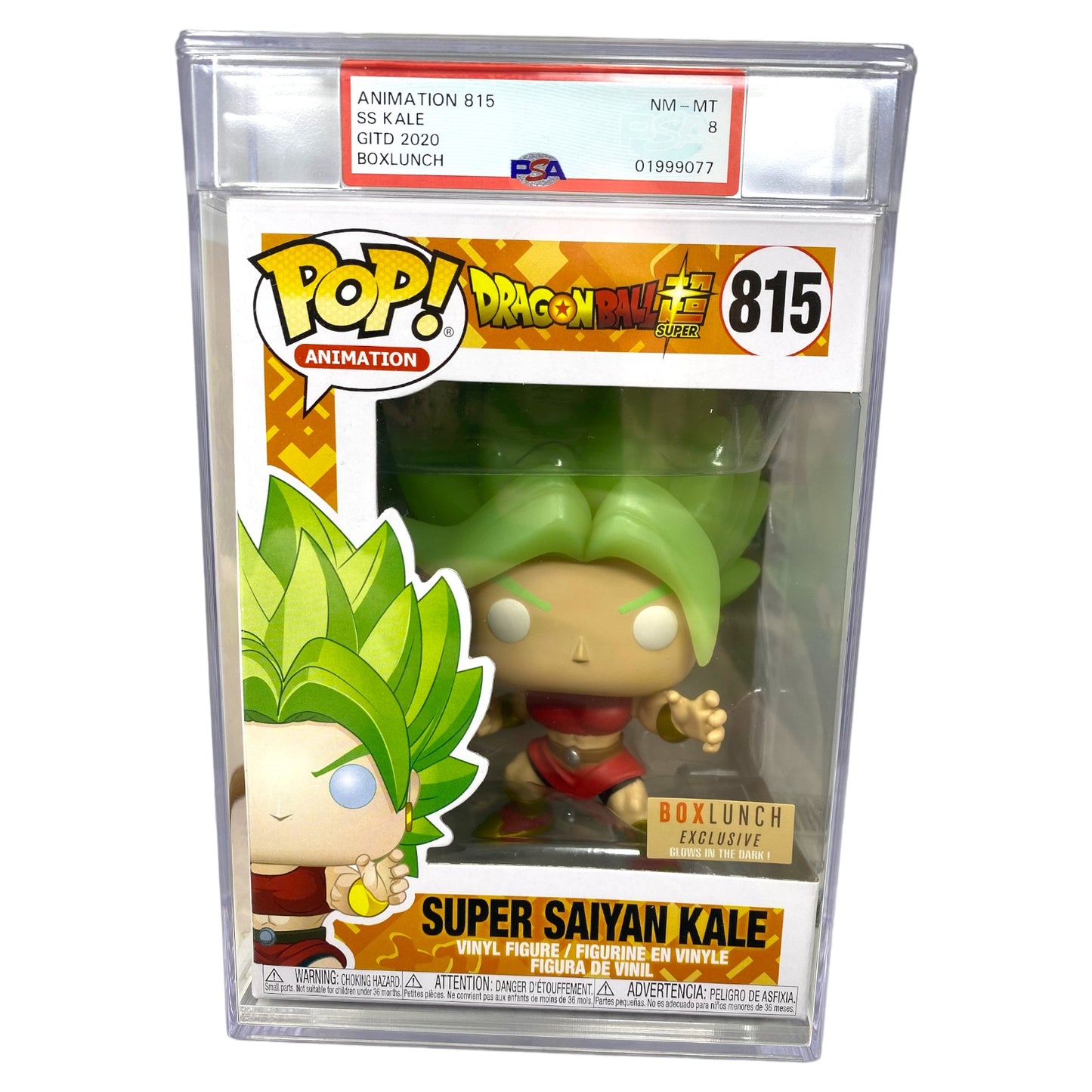 PSA Grade 8 2020 Super Saiyan Kale 815 Boxlunch