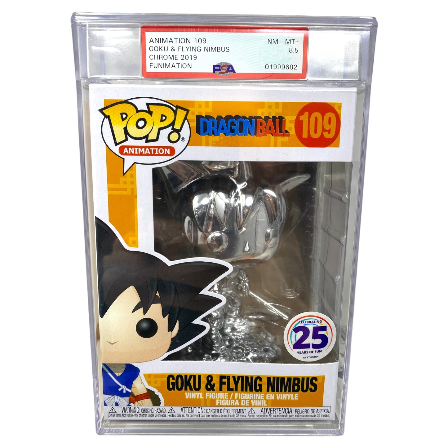 PSA Grade 8.5 2019 Goku & Flying Nimbus 109 Chrome