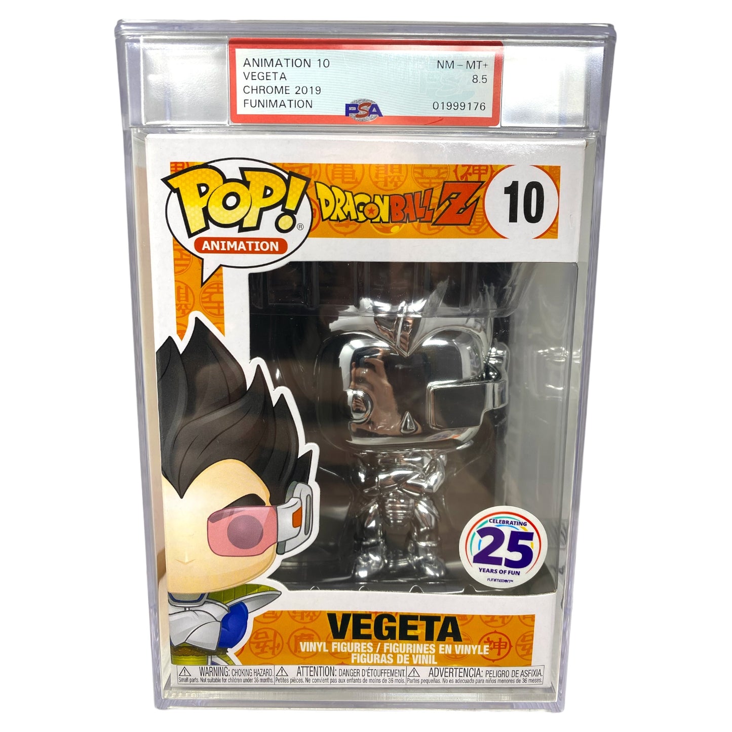 PSA Grade 8.5 2019 Vegeta 10 Chrome