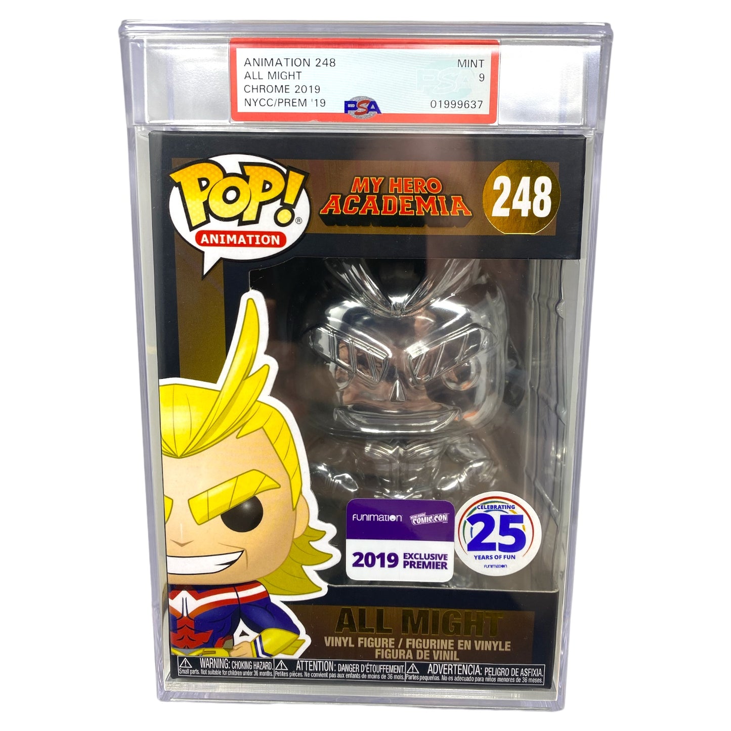 PSA Grade 9 2019 All Might 248 NYCC