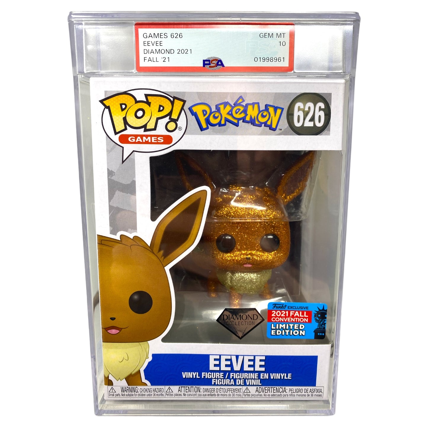 Sold - PSA Grade 10 2021 Eevee 626 Fall Convention Diamond Collection