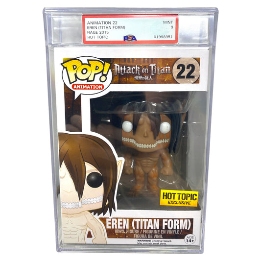 PSA Grade 9 2015 Eren (Titan Form) 22 Hot Topic