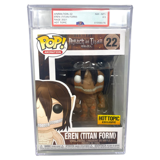 SOLD - PSA Grade 8.5 2021 Eren (Titan Form) 22 Hot Topic