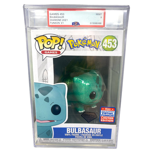 PSA Grade 9 2021 Diamond Collection Bulbasaur 453 Virtual Funkon