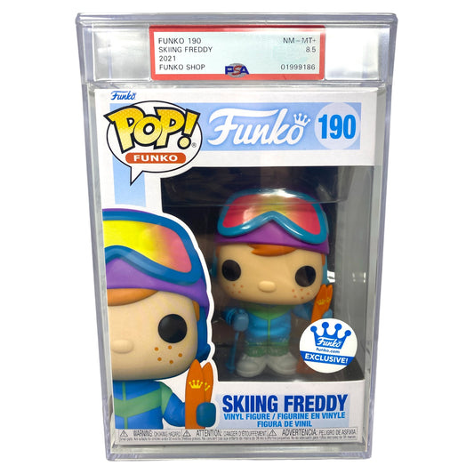 PSA Grade 8.5 2021 Skiing Freddy 190 Funko Shop Exclusive