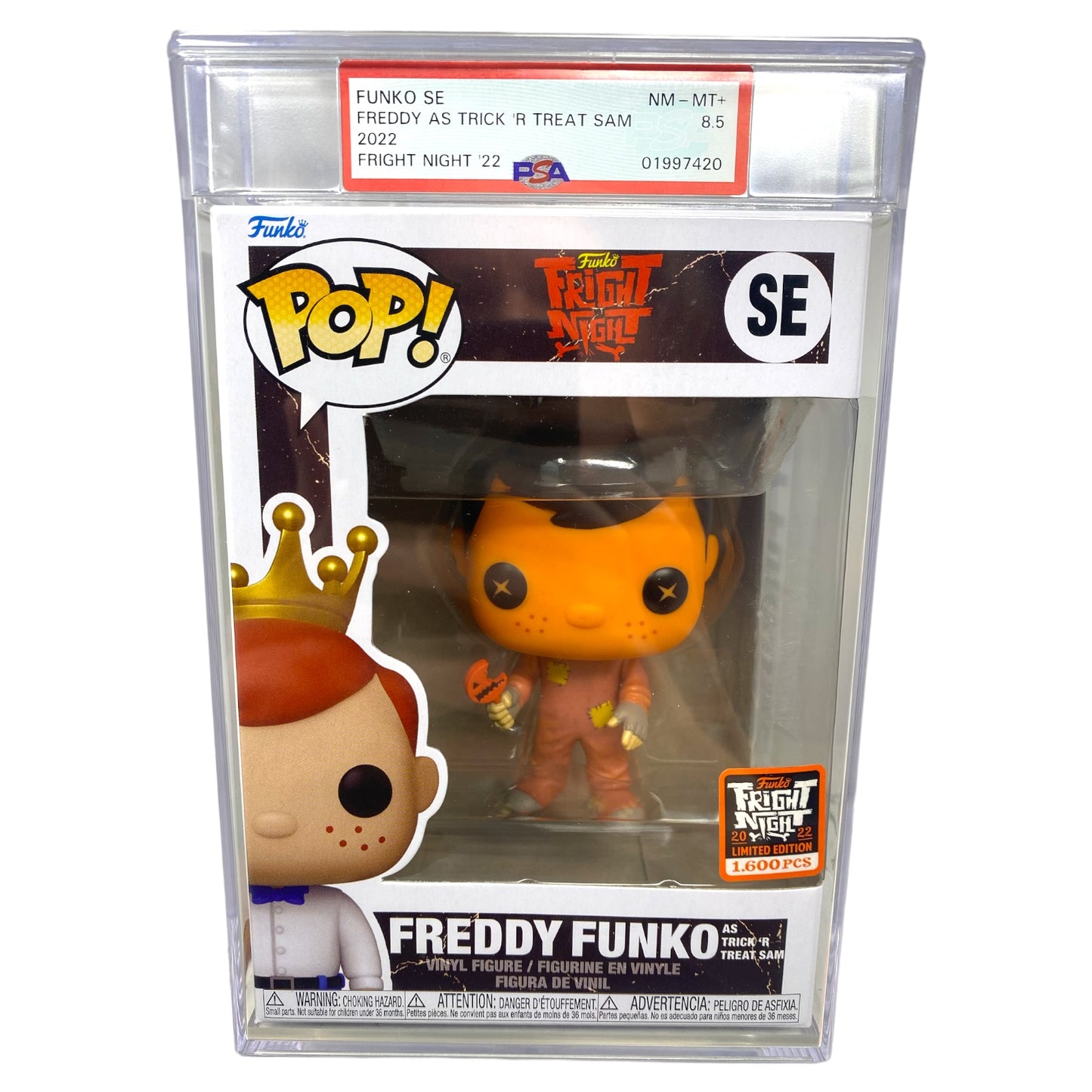 PSA Grade 8.5 2022 Freddy Funko as Trick ‘R Treat Sam SE 1600 pcs