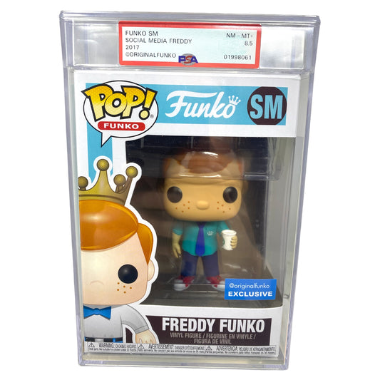 PSA Grade 8.5 2017 Social Media Freddy Funko SM @OriginalFunko