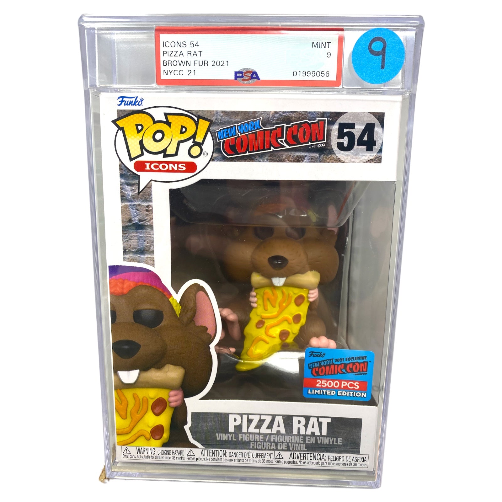 PSA Grade 9 2021 Pizza Rat 54 NYCC 2500 pcs – Toy Cabal