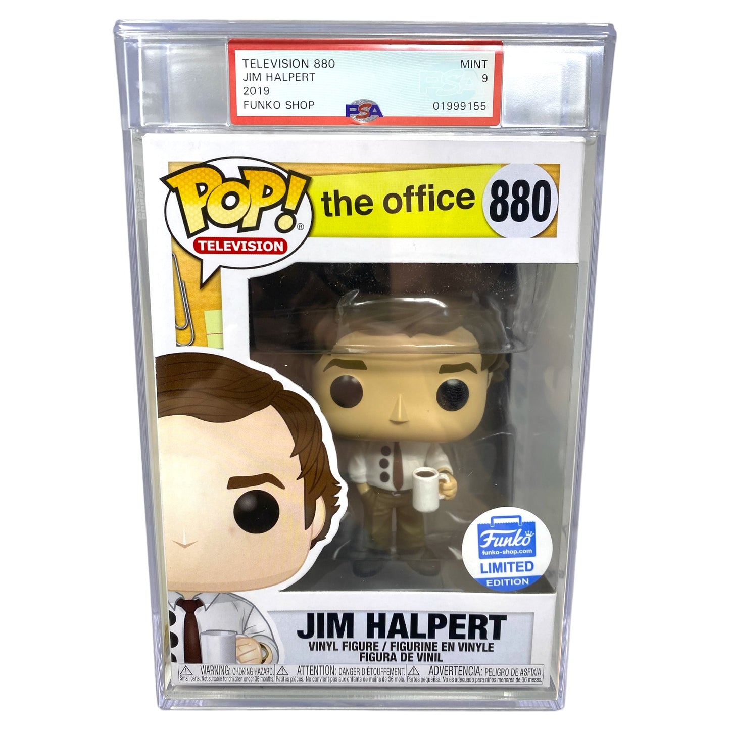 PSA Grade 9 2019 Jim Halpert 880 Funko Shop Exclusive